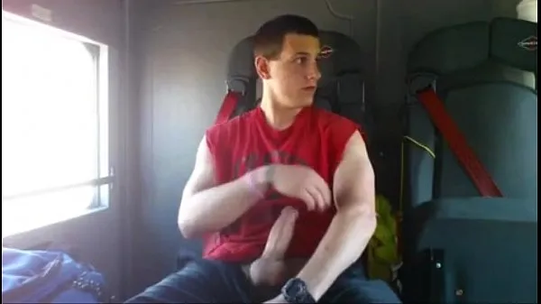 XXX Cumming inside a fire truck میرے ویڈیوز
