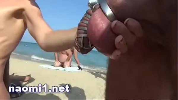 XXX piss and multi cum on a swinger beach cap d'agde Saját videóim