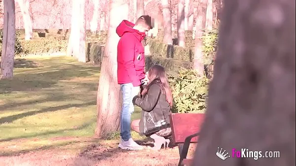 XXX Lucia Nieto is back in FAKings to suck stranger's dicks right in the public park मेरे वीडियो