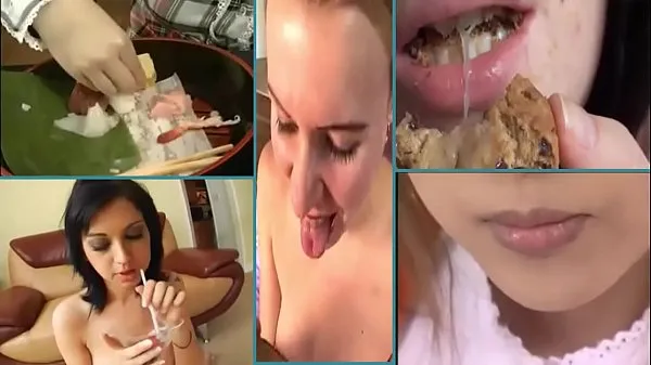 XXX eating cum in food 2 omat videoni