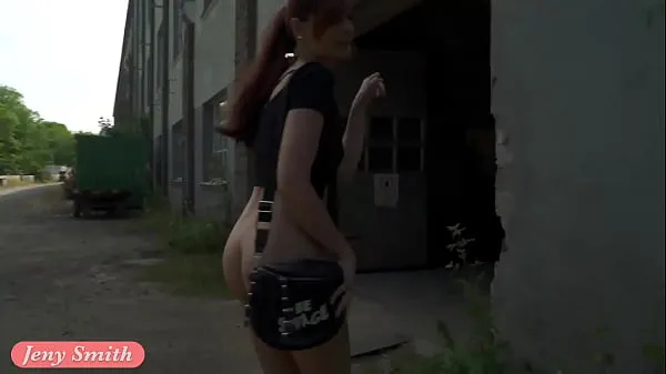 XXX The Lair. Jeny Smith Going naked in an abandoned factory! Erotic with elements of horror (like Area 51 mine videoer