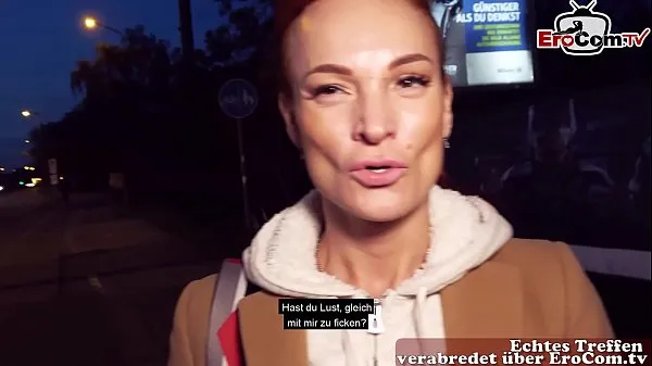 XXX skinny redhead slut pick up at casting EroCom Date on Berlin Street mine videoer