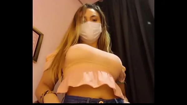 XXX I was catched on the fitting room of a store squirting my ted... twitter: bolivianamimi my Videos