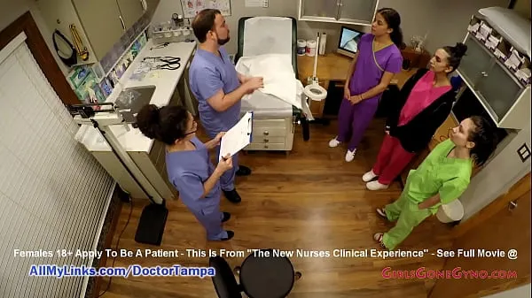 XXX CNA Interna Reina, Lenna Lux, Angelica Cruz Preform First Experience Medically Checking Patients While Instructor Nurse Lilith Rose and Doctor Tampa Look On To Assess What The New Nurses Have Learned During Their Classes omat videoni