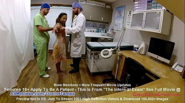 XXX 看護師によって検査された標準化された患者メラニーロペスは、タンパ医師が緊急ページを取得したときに彼にフェラチオを与えます 私の動画
