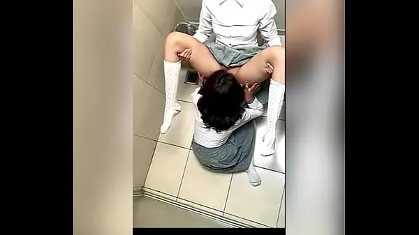 XXX Two Lesbian Students Fucking in the School Bathroom! Pussy Licking Between School Friends! Real Amateur Sex! Cute Hot Latinas my Videos