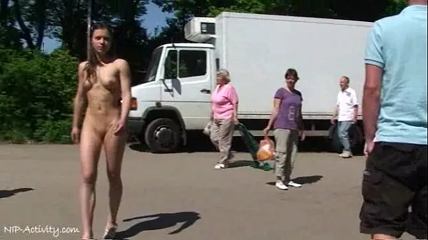 XXX July - Cute German Babe Naked In Public Streets mine videoer