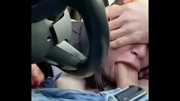 XXX blowjob in the car before the police catch us Video saya