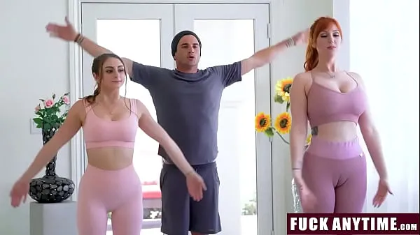XXX FuckAnytime - Yoga Trainer Fucks Redhead Milf and Her as Freeuse - Penelope Kay, Lauren Phillips mých videí