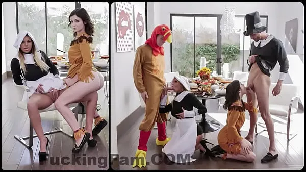 XXX Brooklyn Chase, Rosalyn Sphinx In Extra Thankful For Stuffing mijn video's