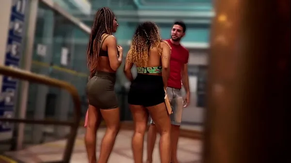 XXX AMAZING THREESOME With Two BIG ASS (Brazilian Gold Diggers Video saya