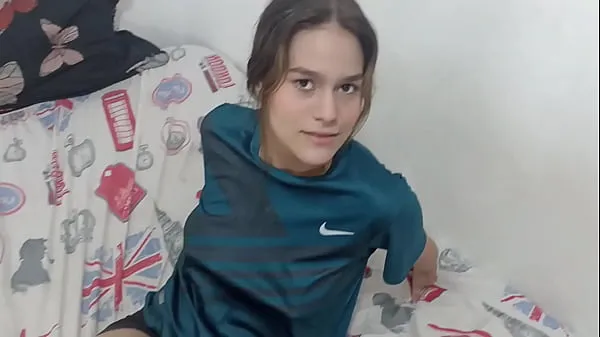 XXX I find my stepsister with my clothes on and I take them off until I end up fucking her moje videá