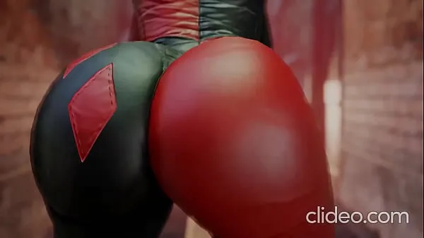 XXX Harley Quinn shaking her bubble booty moji videoposnetki