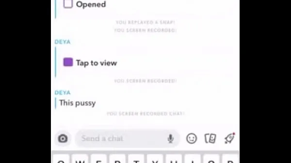 XXX Teen Latina slut snapchats a video of her pussy for me Video saya