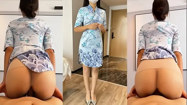 XXX The "domestic" stewardess, who is usually cold and cold, went to have sex with her boyfriend on her back, sitting on the cock, twisting crazily and climaxing loudly मेरे वीडियो