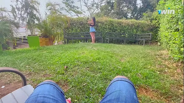 XXX Fucking in the park I take off the condom Video saya