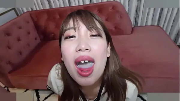 XXX 巨乳の人妻、日本美人。フェラして口内射精してザーメンを飲みます。無修正 私の動画